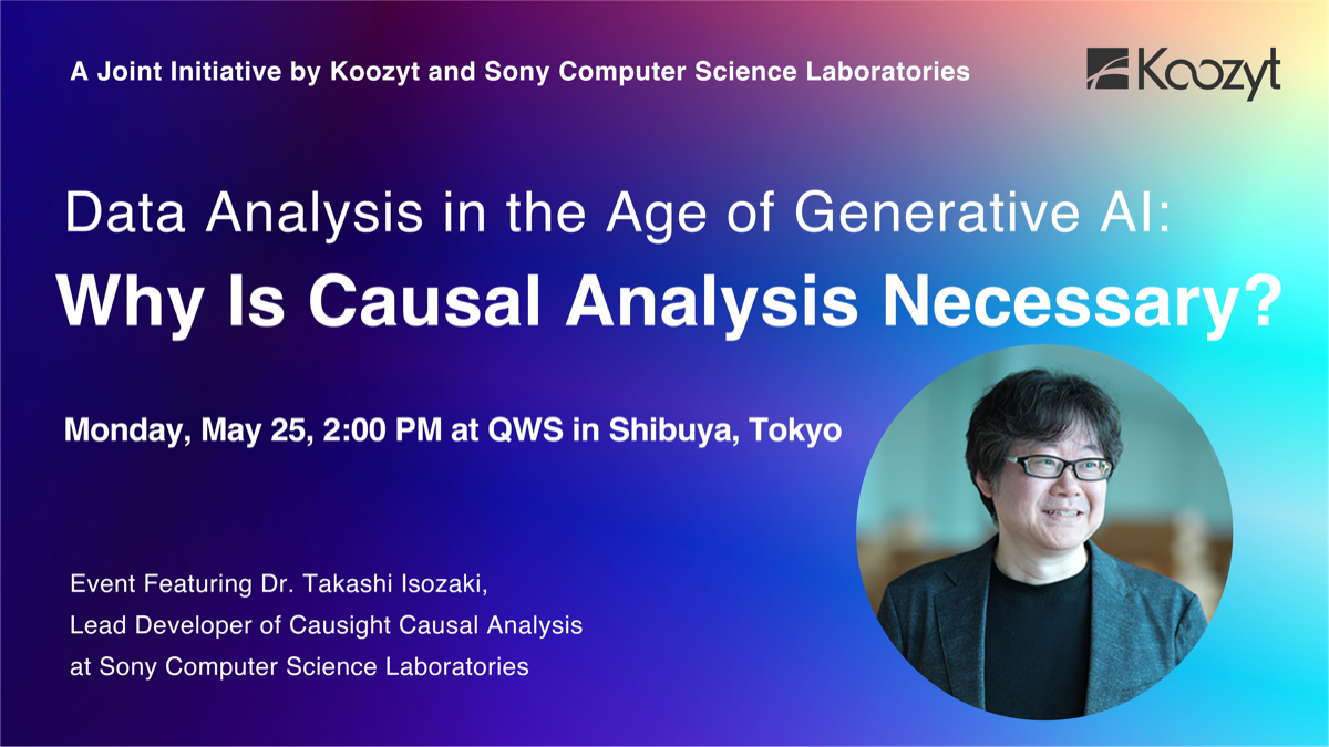 Data Analysis in the Age of Generative AI: Why Is Causal Analysis Necessary? Event banner